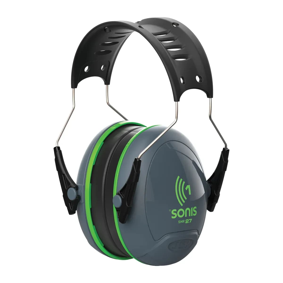 Sonis®1 Adjustable Ear Defenders 27dB SNR - Grey / Green