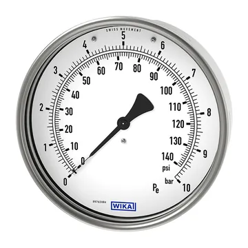 WIKA 211.00.160 Bourdon tube pressure gauge, copper alloy