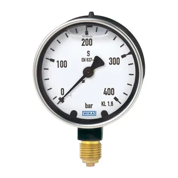 WIKA 213.40 Bourdon tube pressure gauge, copper alloy