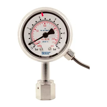 WIKA 230.15 Bourdon tube pressure gauge, stainless steel
