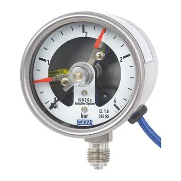 WIKA PGS23.063 Bourdon tube pressure gauge with switch contacts