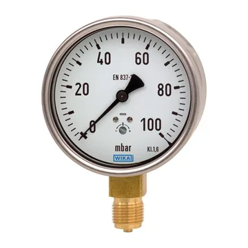 WIKA 612.20 Capsule pressure gauge, copper alloy