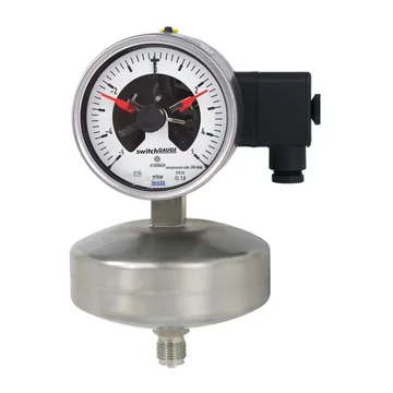 WIKA 632.51+8xx Capsule pressure gauge with switch contacts