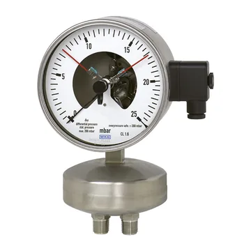 WIKA 736.51+8xx Differential pressure gauge with switch contacts
