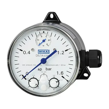 WIKA DPGS40 Differential pressure gauge with micro switches