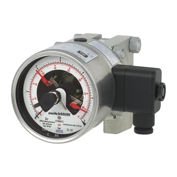 WIKA DPGS43HP.100, DPGS43HP.160 Differential pressure gauge with switch contacts