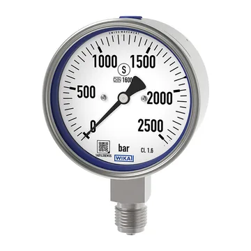 WIKA PG23HP-S Bourdon tube pressure gauge, stainless steel