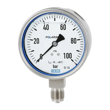 WIKA PG23LT Bourdon tube pressure gauge, stainless steel
