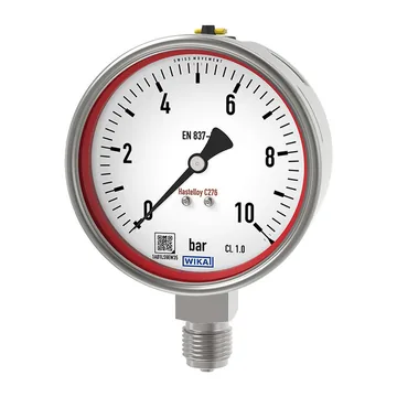 WIKA PG28 Bourdon tube pressure gauge, Hastelloy