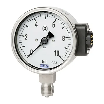 WIKA PGU23.100, PGU26.100 Bourdon tube pressure gauge for connection to WIKA radio unit model Typ NETRIS®3