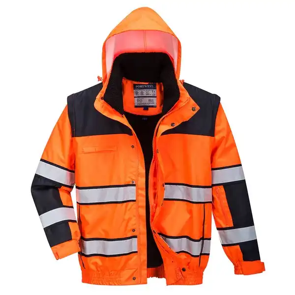 C466 Hi-Vis 3-in-1 Contrast Winter Bomber Jacket | Portwest