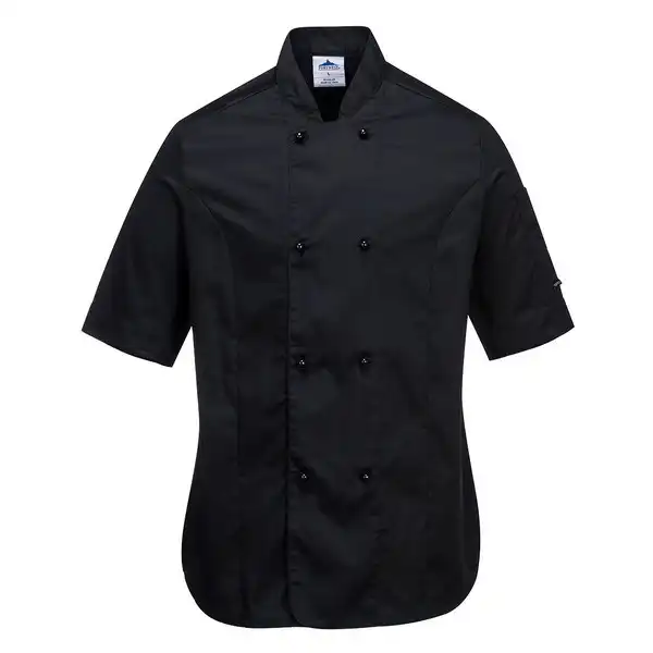 C737 Rachel Women's Chefs Jacket S/S | Portwest
