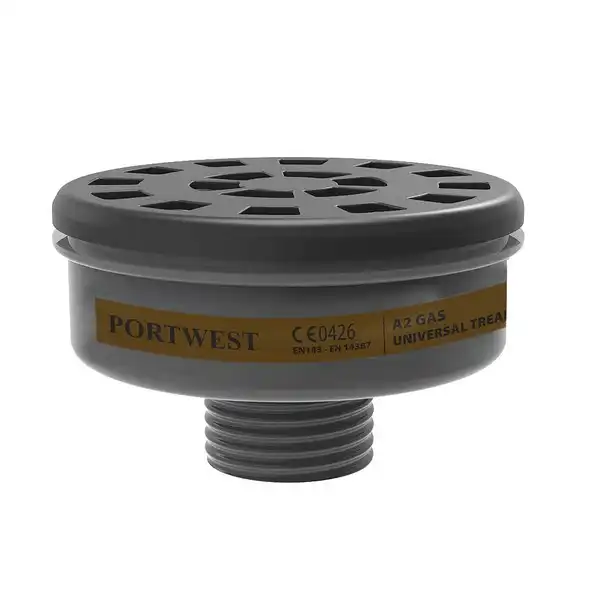 P906 A2 Gas Filter Universal Thread (Pk6) | Portwest