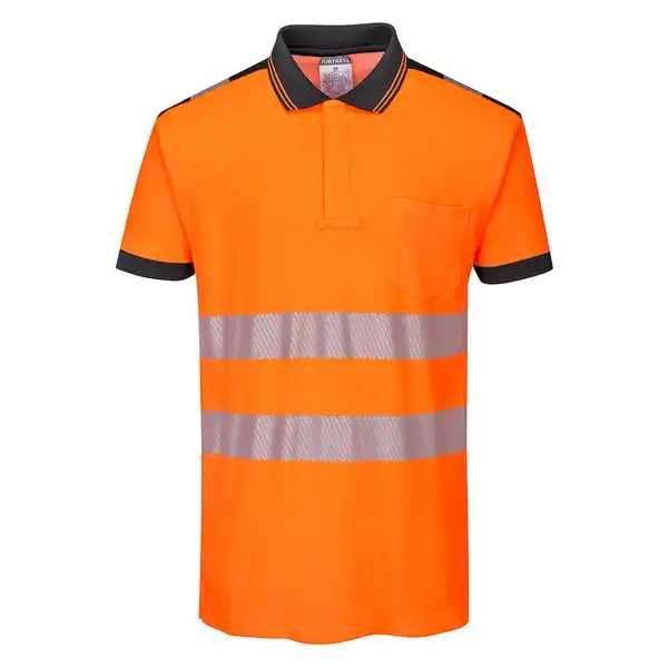 T180 PW3 Hi-Vis Cotton Comfort Polo Shirt S/S | Portwest